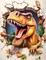 Dinosaur Diamond Art Painting Kits for Adults, Full Drill Diamond Dots Paintings for Beginners, Round 5D Paint with Diamonds Pictures Gem Art Painting Kits DIY Crafts Kits 12x16inch